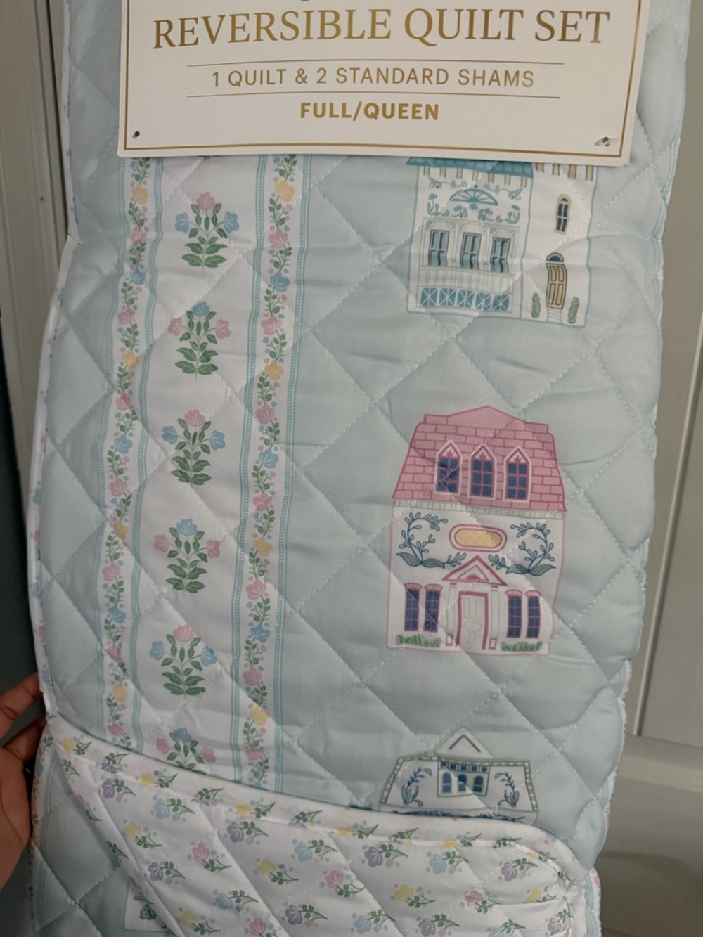 Lenox Spice Village Quilted Reversible 3-Piece Quilt Set - Picture 4 of 7